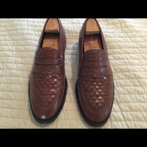 Brown Weave Loafers Size 11